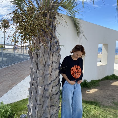 organic cottonロゴTシャツBLACK"CACCA original"
