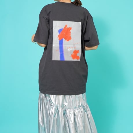 ART柄Tシャツ　sumi"CACCA original"