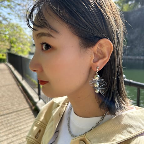 skeleton pierce earring