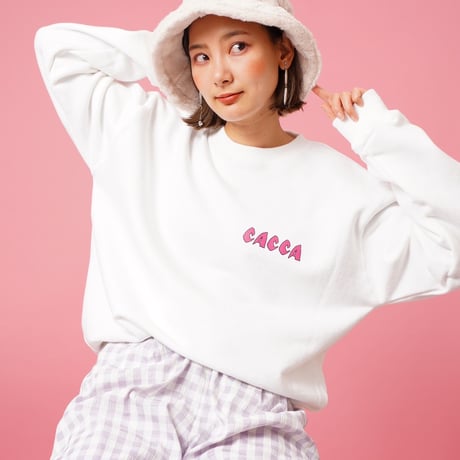 zebra flag sweat White"CACCA original"