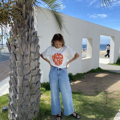 organic cotton ロゴTシャツWhite"CACCA original"