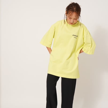 colorfulロゴBIGTシャツyellow"CACCA original"
