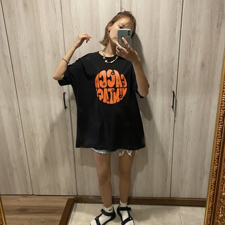 organic cottonロゴTシャツBLACK"CACCA original"