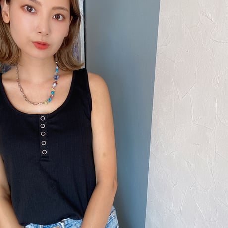 Blue stone chain ネックレス