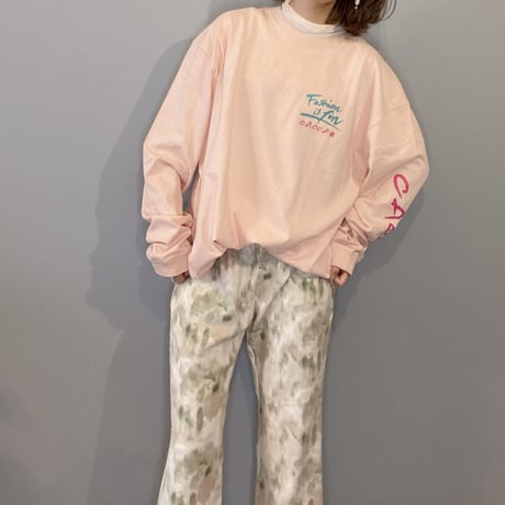 fashion is fan ロンTオフピンク"CACCA original"