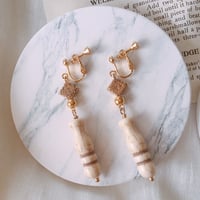 Whitegold pierce earring