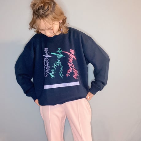 human スウェットNAVY"CACCA original"