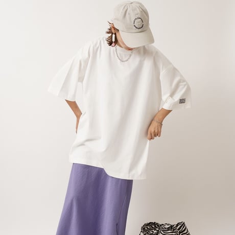 【日本製】simpleタグBIGTシャツWhite"CACCA original"