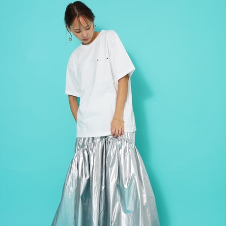 ART柄TシャツWhite"CACCA original"
