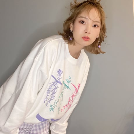 springhumanスウェットWhite"CACCA original"