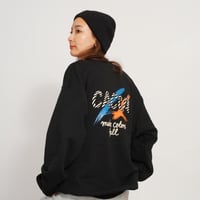 SPREAD YOUR COLORS SWEAT black"CACCA original"