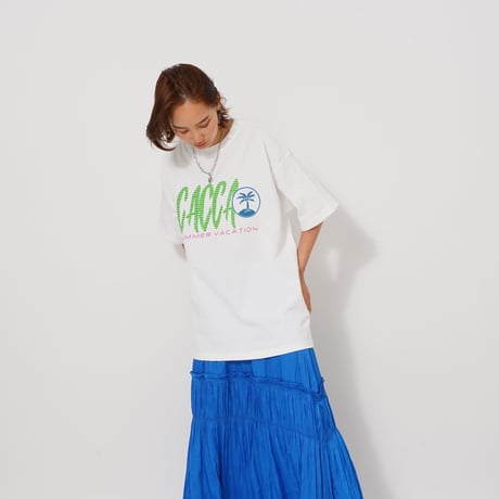 summerオーバーサイズTシャツWhite"CACCAoriginal"