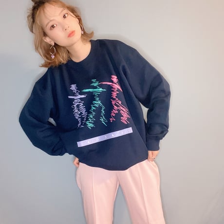 human スウェットNAVY"CACCA original"