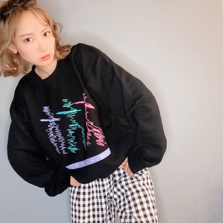 human スウェットBLACK"CACCA original"