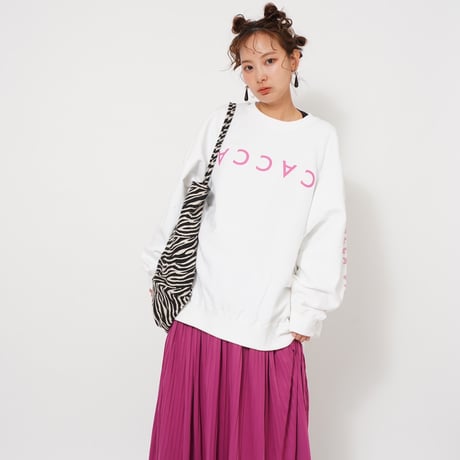 CACCAロゴbigスウェットホワイト"original"