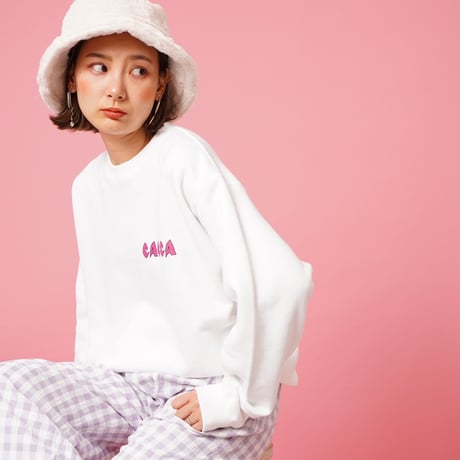 zebra flag sweat White"CACCA original"