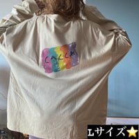 colorfulオーバーサイズロングTシャツbeige"CACCA original"