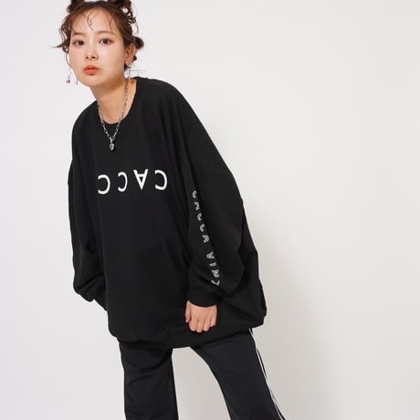 CACCAロゴbigスウェットブラック"original"