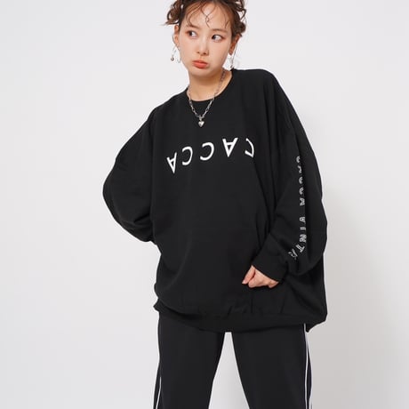 CACCAロゴbigスウェットブラック"original"