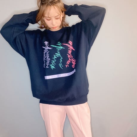 human スウェットNAVY"CACCA original"