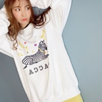 オシャレzebraスウェット　White
