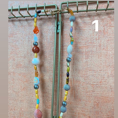 colorful necklace "handmade"