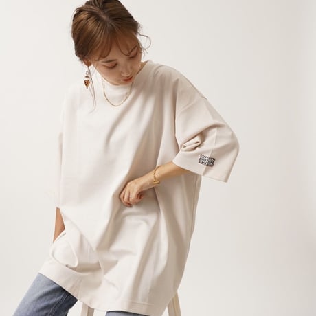 【日本製】simpleタグBIGTシャツbeige"CACCA original"