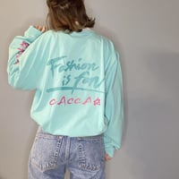 fashion is fun ロンTエメラルド"CACCA original"
