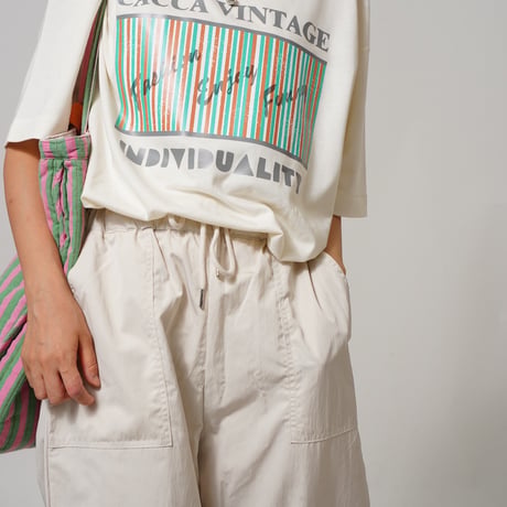 ブレンドロゴTシャツWhite "CACCA original"