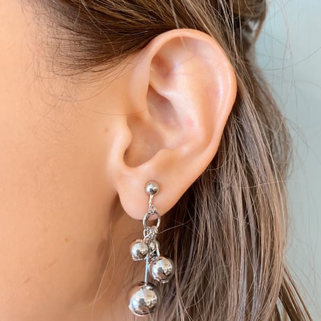 シルバーボールpierce.earring