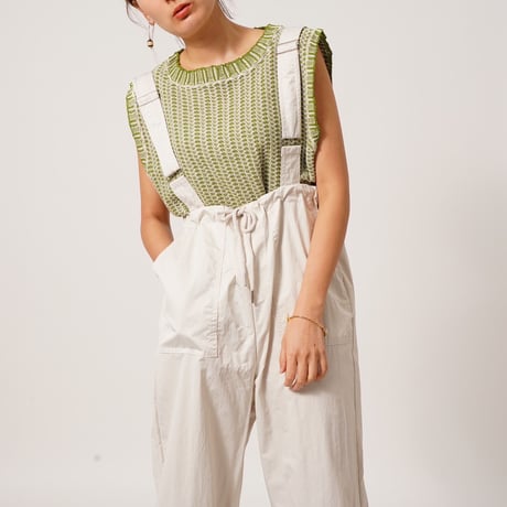 麻ショート丈ニット"CACCA select"