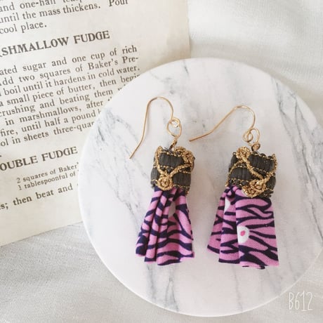 pink GOLD pierce earring