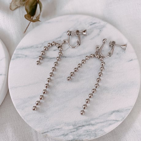 ボールチェーンpierce.earring