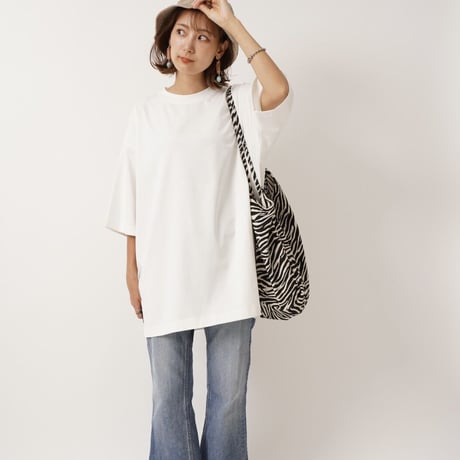【日本製】simpleタグBIGTシャツWhite"CACCA original"