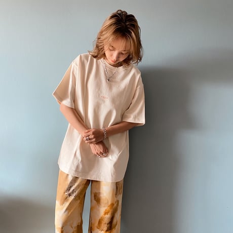 zebraバクプリbigTシャツ ivory"CACCA original"