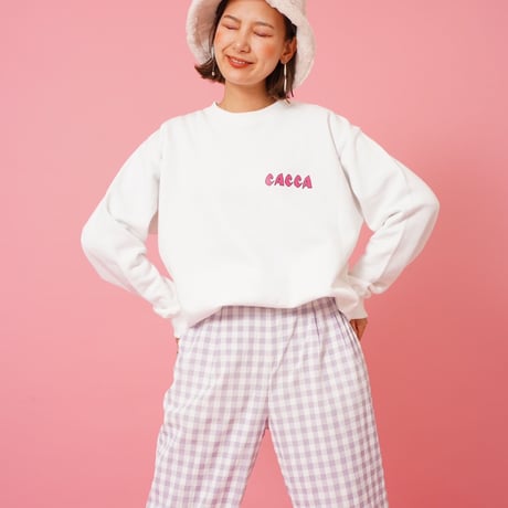 zebra flag sweat White"CACCA original"