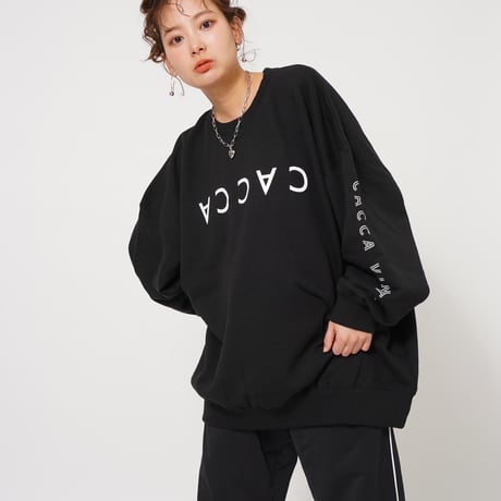 CACCAロゴbigスウェットブラック"original"