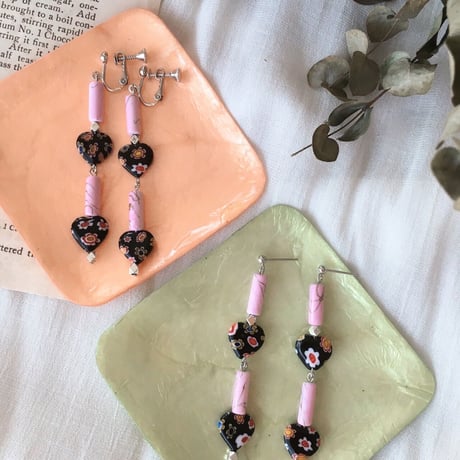 ハートpink pierce.earring