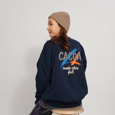 SPREAD YOUR COLORS SWEAT naby"CACCA original"