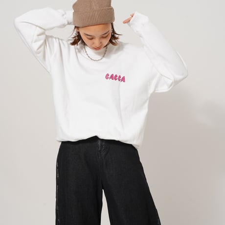zebra flag sweat White"CACCA original"