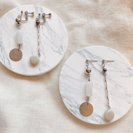 asymmetryシルバーpierce.earring