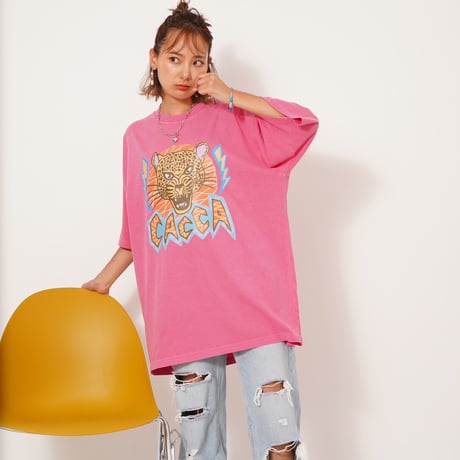 Tiger T- shirt pink "CACCA original"