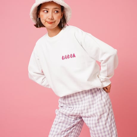 zebra flag sweat White"CACCA original"