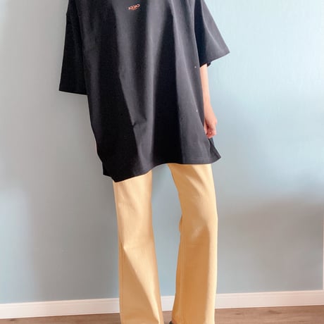 ウォッシュセミフレアパンツyellow"CACCA select"