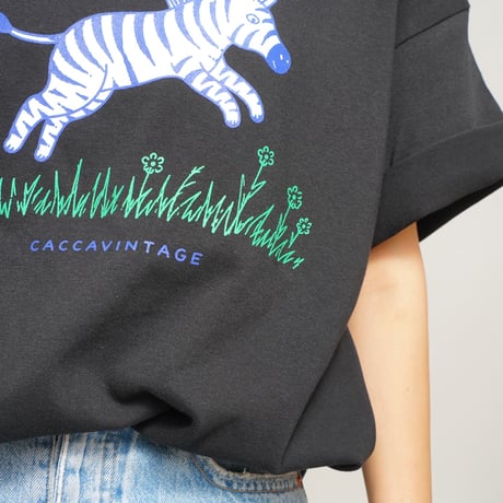 JUMP ZEBRA TEE　BLACK