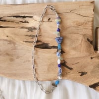 Blue stone chain ネックレス