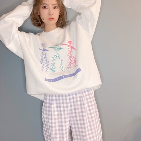 springhumanスウェットWhite"CACCA original"