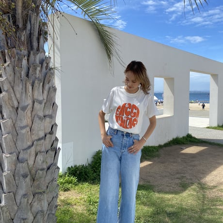 organic cotton ロゴTシャツWhite"CACCA original"