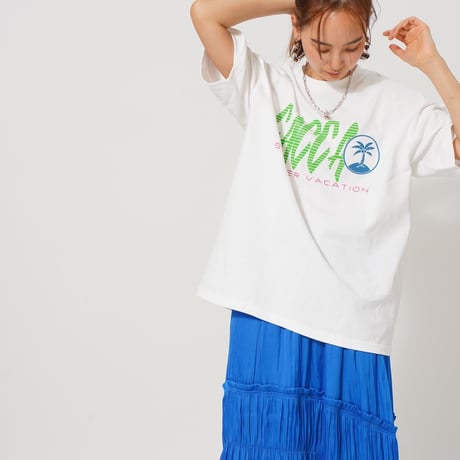 summerオーバーサイズTシャツWhite"CACCAoriginal"