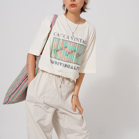 ブレンドロゴTシャツWhite "CACCA original"